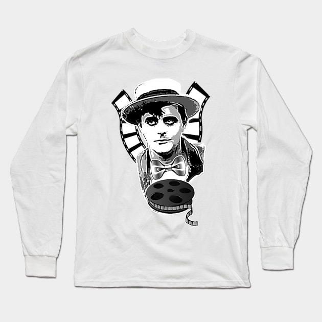 Silent film actor and movies Long Sleeve T-Shirt by Marccelus